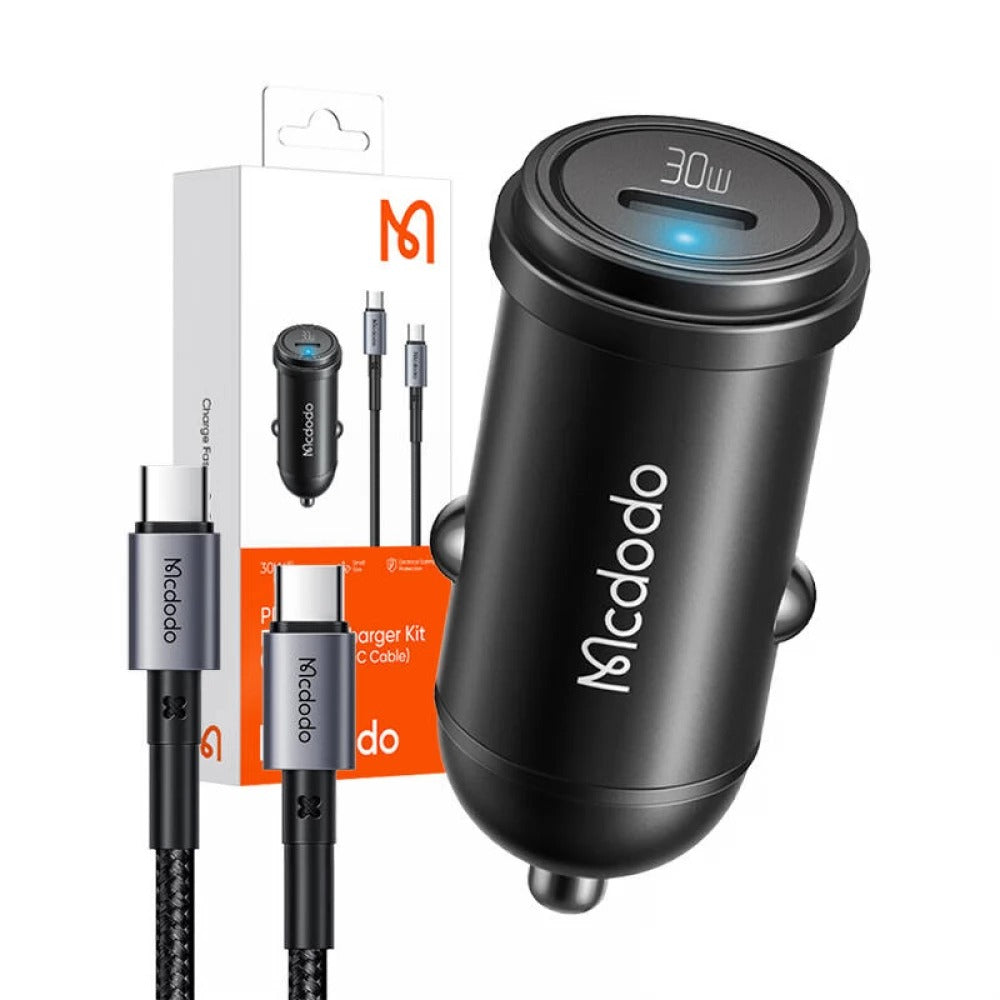 Mcdodo 30W PD Fast Car Charger with USB-C to USB-C Cable CC-7493