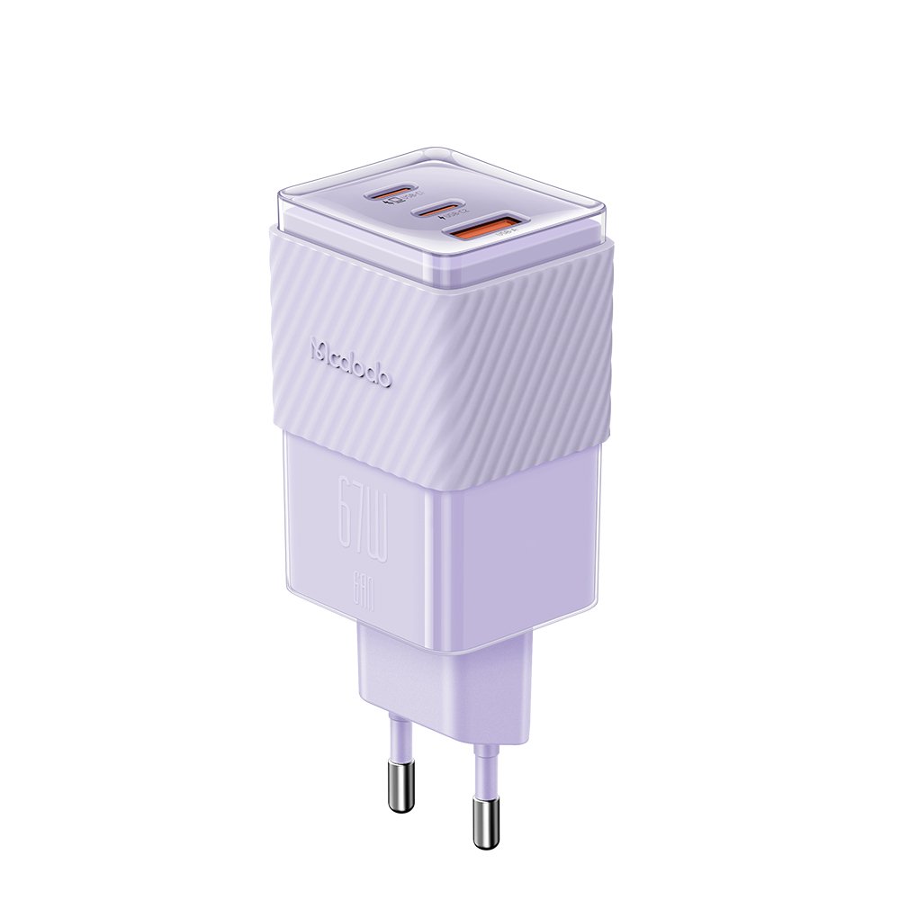 Mcdodo 67W Dichromatic GaN 5 Mini Fast Charger CH-1502 - Purple