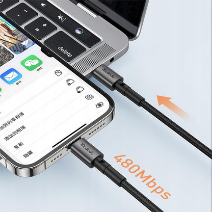 كابل USB-C إلى Lightning من Mcdodo بقوة 36 واط وتقنية PD بطول 1.8 متر CA-2851