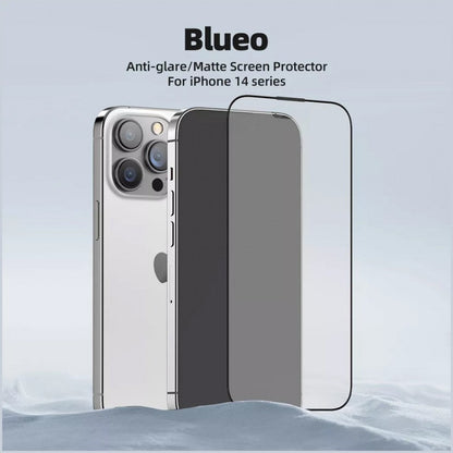 BLUEO NPB6-14pro 6.1 Large Arc Edge Anti-Dust HD Glass - Black for iPhone 14 Pro (6.1″)