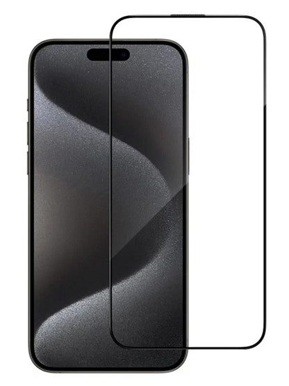 BLUEO NPB6-15 6.1 Large Arc Edge Anti-Dust HD Glass - Black for iPhone 15 (6.1″)