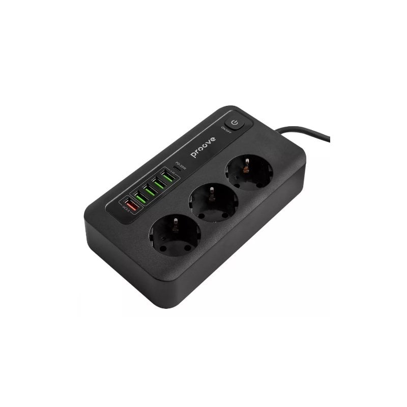 وصلة كهرباء  Proove Power Strip PD-03 1AC 65W (2 Type-C + 2 USB)