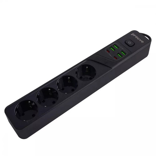 وصلة كهرباء Power Strip Proove P-04 (4 Outlets + 4 USB + 2 Type-C) بطول 2 متر