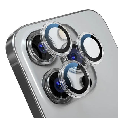 BLUEO NPB27 Original Metal Frame Lens Protector Glass (3 pcs/package) for iPhone 14 Pro (6.1″/6.7″) - Clear