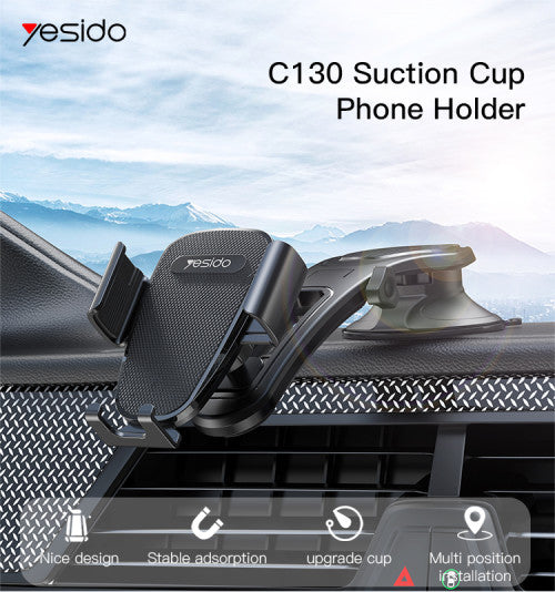 حامل الهاتف Universal  Suction Cup للسيارة Yesido C130