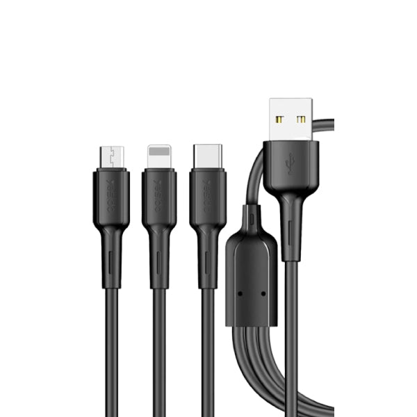 Yesido CA41 3-in-1 USB Charging Cable