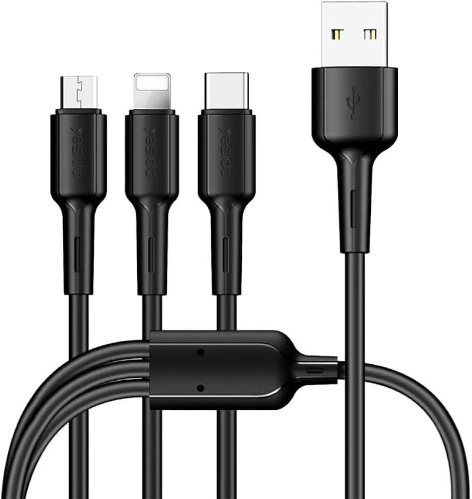 Yesido CA41 3-in-1 USB Charging Cable