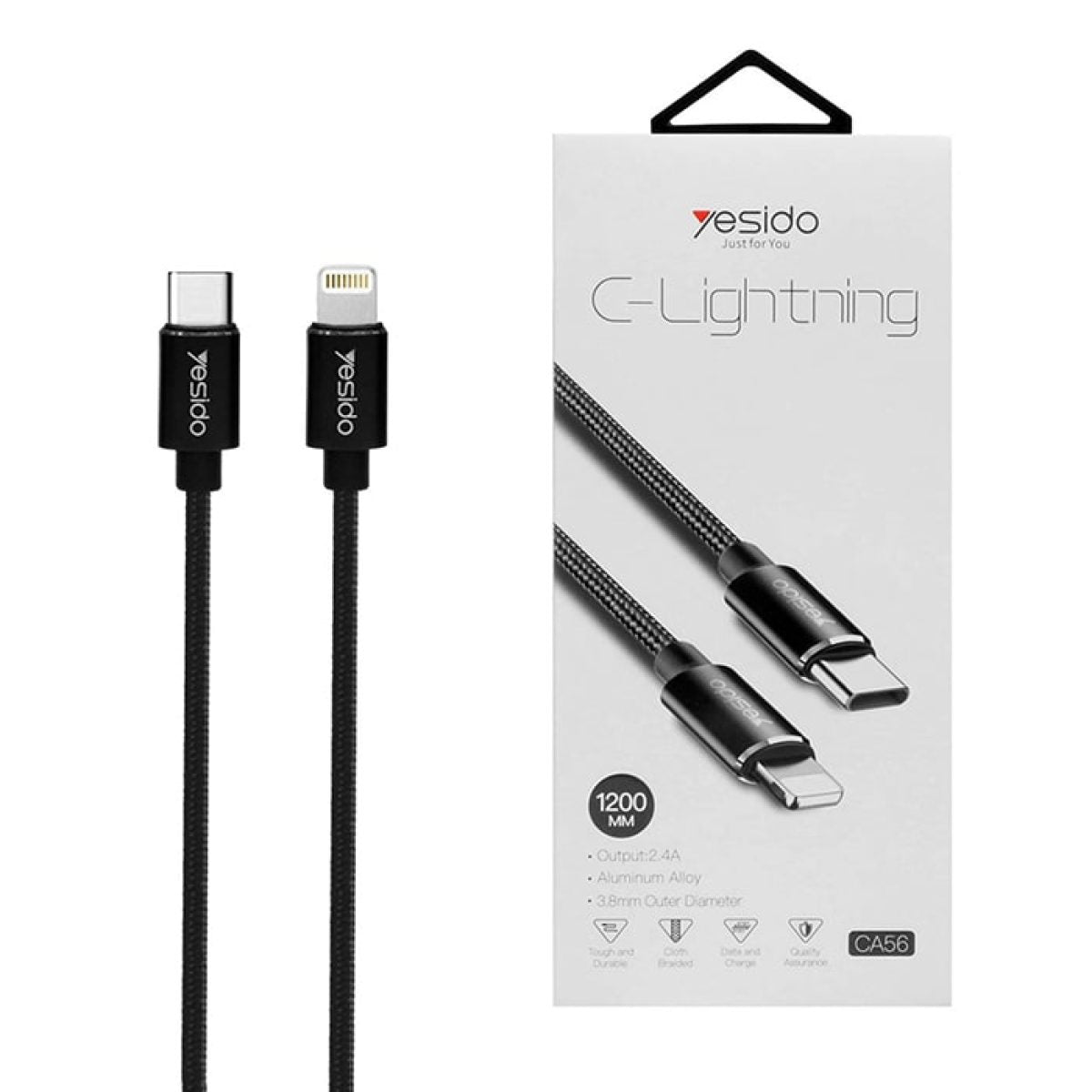 Yesido CA56 Type-C to Lightning Data Cable