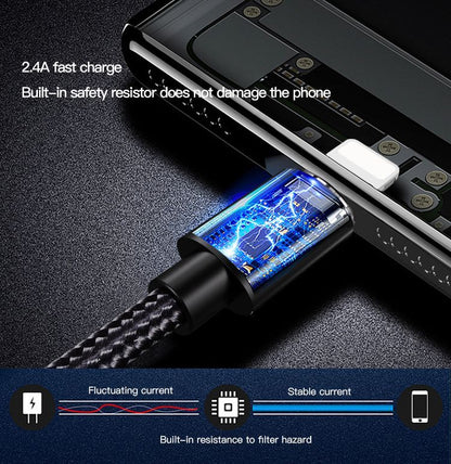 كابل بيانات شحن سريع USB CA57 من Yesido للآيفون (Lightning)