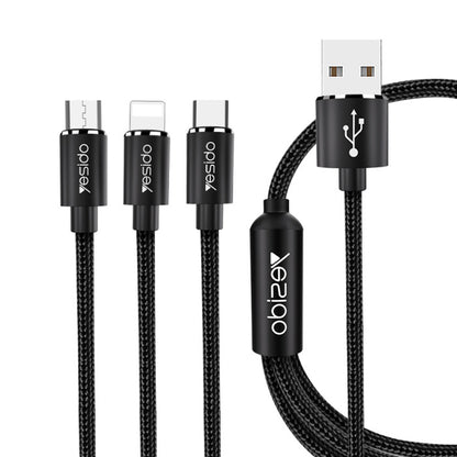 كابل شحن سريع USB 3 في 1 من Yesido CA60