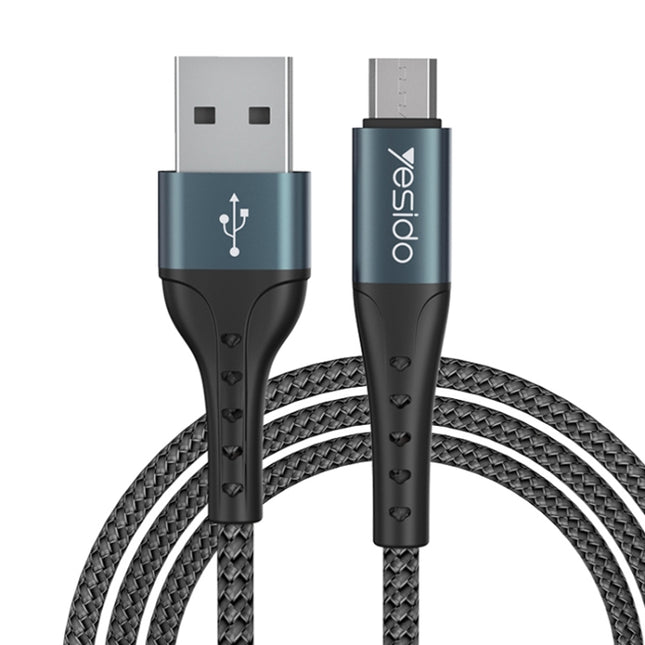 كابل بيانات USB من Yesido CA62 بطول 1.2 متر وقوة 2.4 أمبير لمنفذ Micro USB