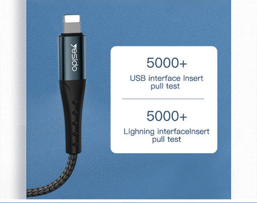 Yesido CA63 2M 2.4A USB Data Cable for Lightning (iPhone)