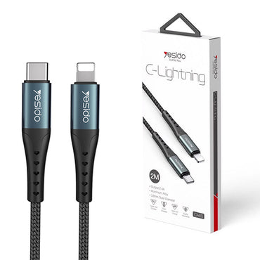 Yesido CA65 Type-C to Lightning Data Cable 2M / 2.4A