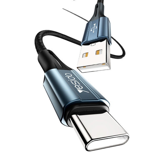 كابل شحن سريع للبيانات CA94 من Yesido بطول 2 متر من USB إلى Type-C