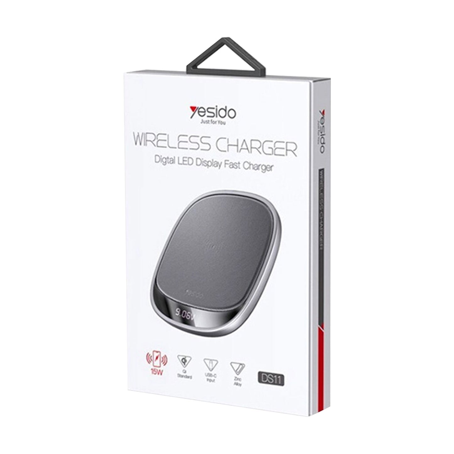 Yesido DS11 15W Wireless Charger with Digital LED Display