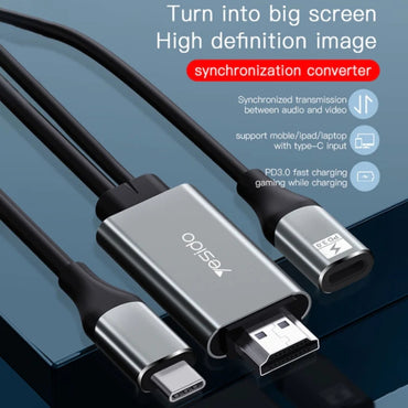 محول USB-C إلى HDMI من Yesido HM01