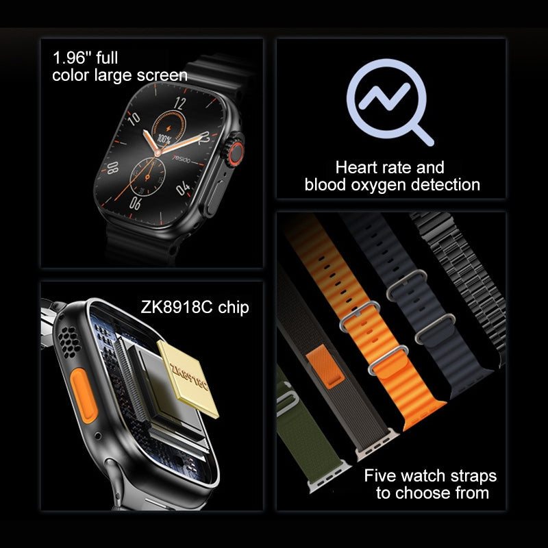 Yesido IO21 Smartwatch with 1.96-inch IPS Display and Bluetooth Calling