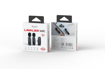 Yesido KR11 Low-Latency Wireless Lavalier Microphone with Type-C Receiver