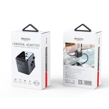 Yesido MC10 Universal Travel Adapter with 4 USB Ports