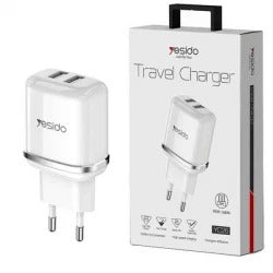 Yesido YC26 (EU) 2 USB Ports Travel Charger with Micro Cable