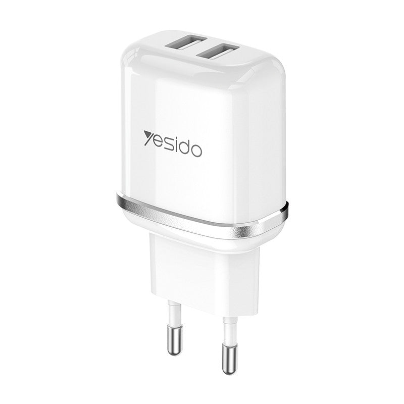 Yesido YC26 (EU) 2 USB Ports Travel Charger with Micro Cable