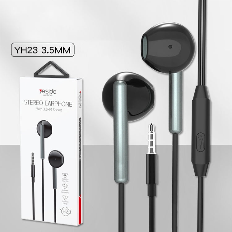 Yesido YH23 Half-in-Ear Wired Stereo 3.5mm Earphone