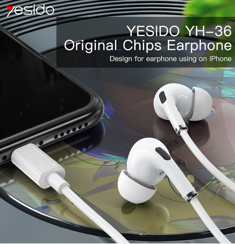 Yesido YH36 Lightning Earphone