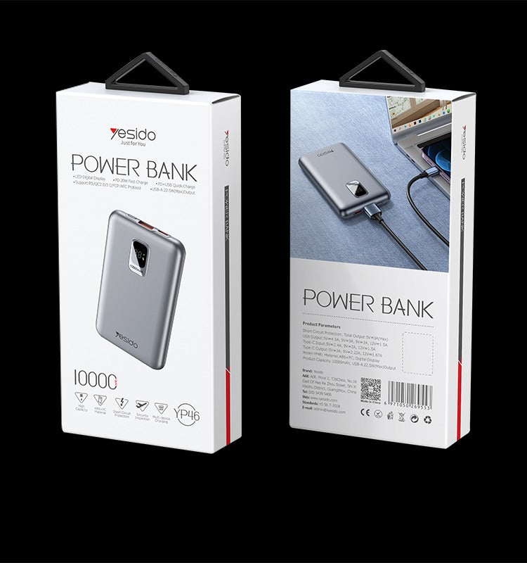 Yesido YP46 10000mAh Portable Power Bank