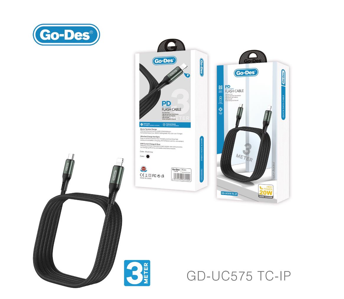 Type-C to Lightning PD Cable 3m 20W GD-UC575