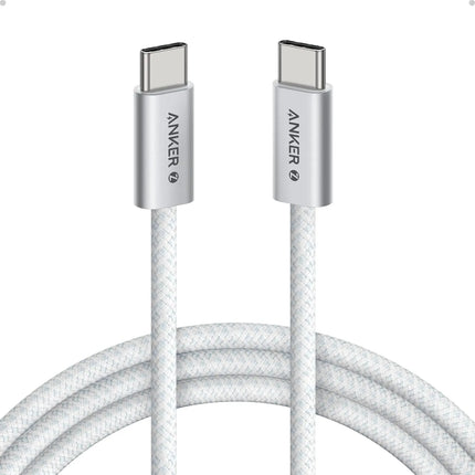 Anker Zolo USB-C to USB-C 240W Braided Fast Charging Cable | White