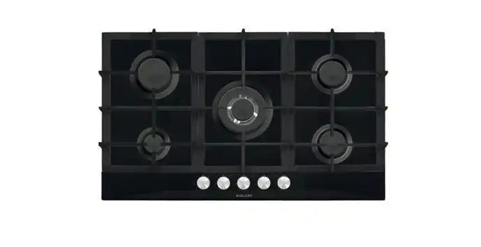 Gas Hob 90 cm Black